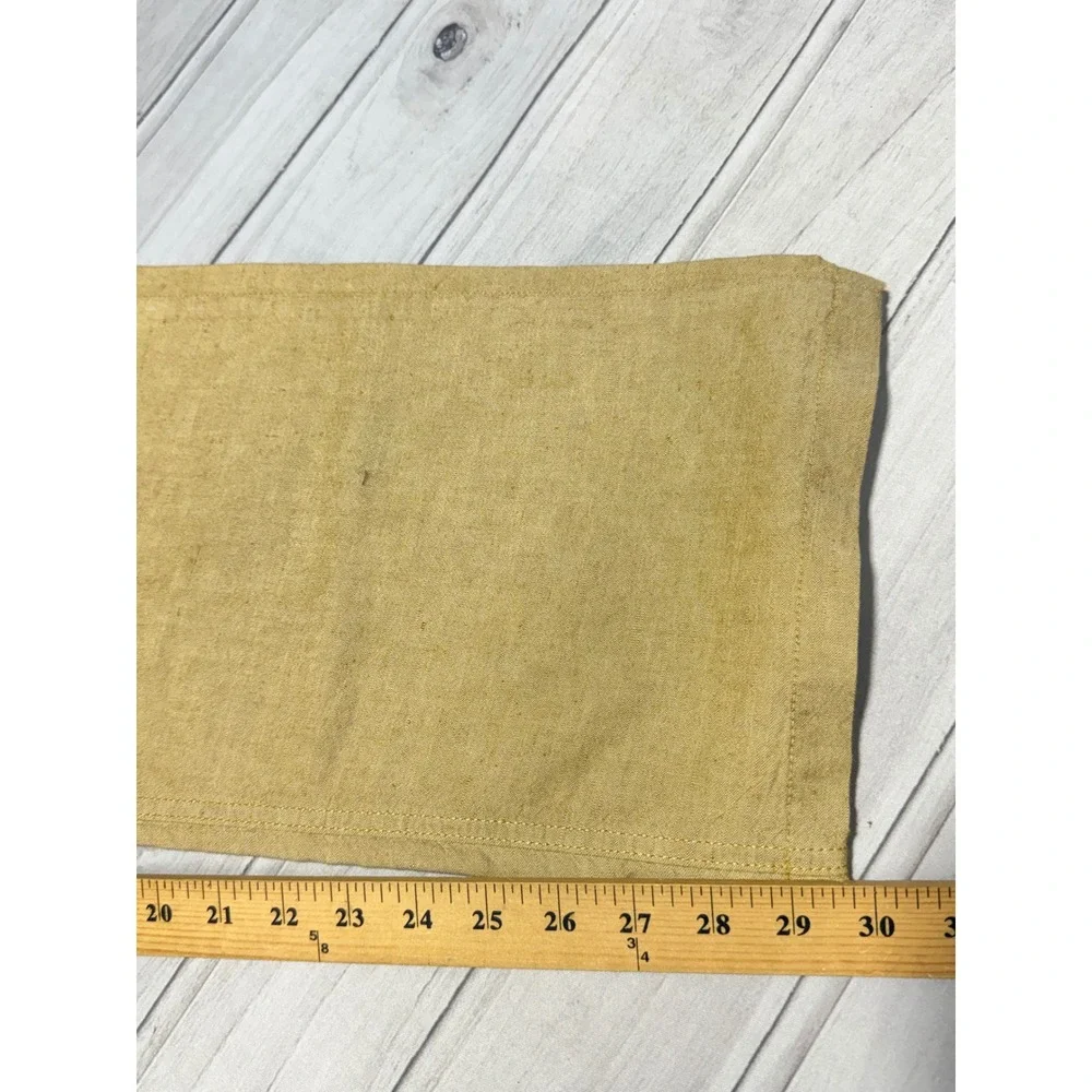 Hugo Boss Alabama Pants Mens 38x36 Tan Linen Cotton Blend Straight Leg Casual